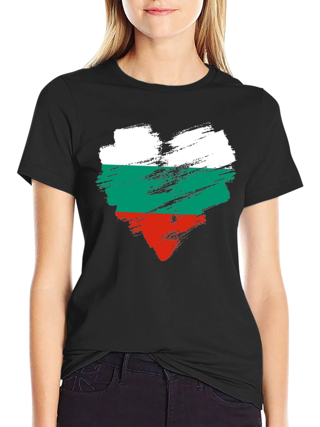 Bulgaria Flag Heart T-Shirt