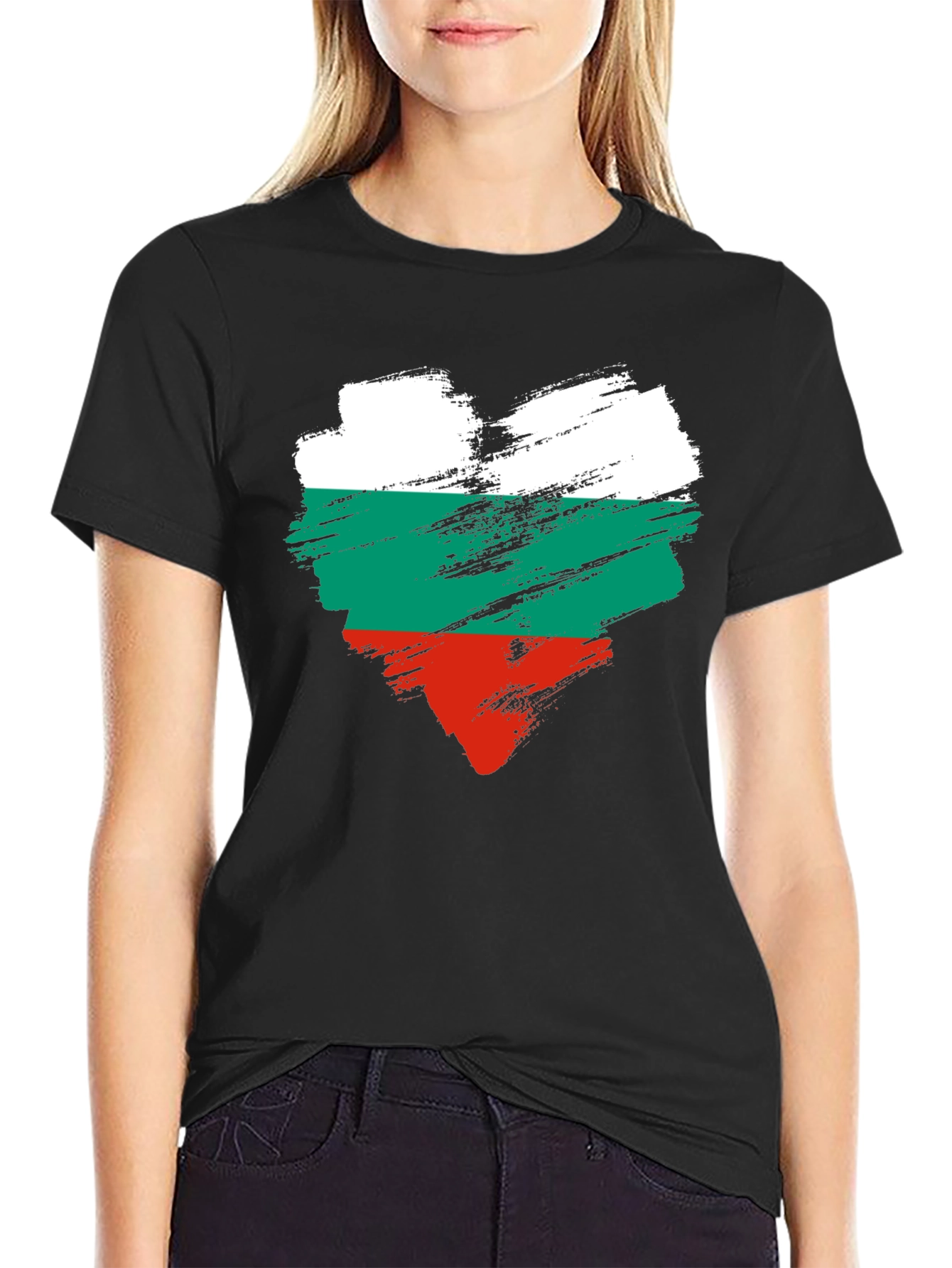 Bulgaria Flag Heart T-Shirt