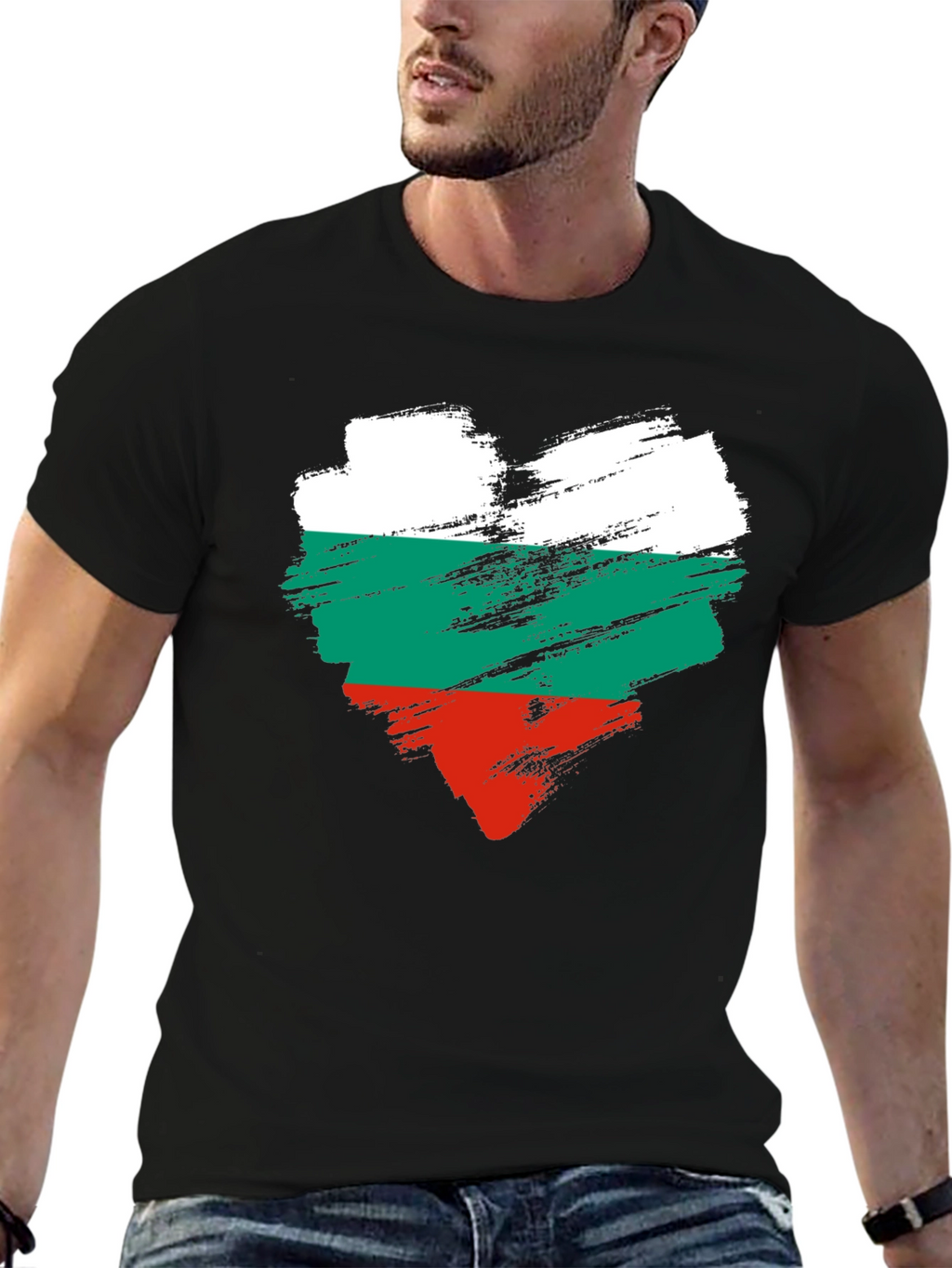 Bulgaria Flag Heart T-Shirt