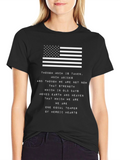 Heroic Hearts American Flag Graphic Tee