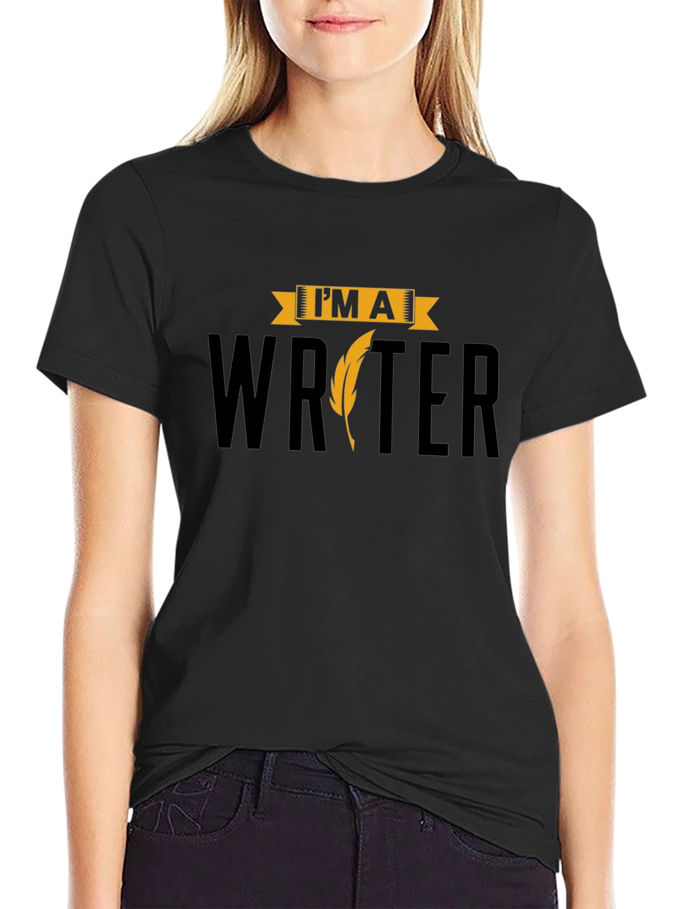 Im a Writer T-Shirt - Black Cotton Tee