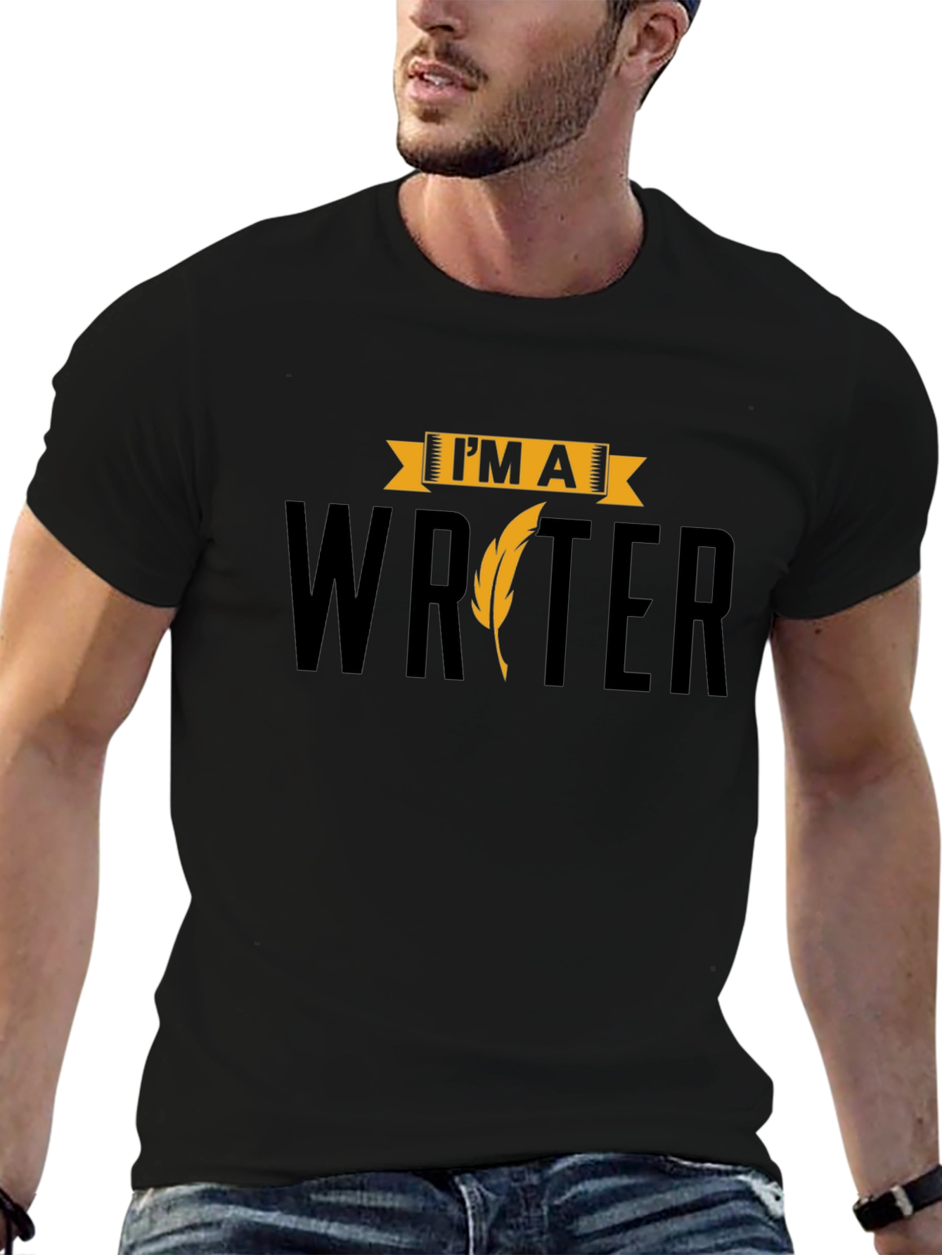 Im a Writer T-Shirt - Black Cotton Tee