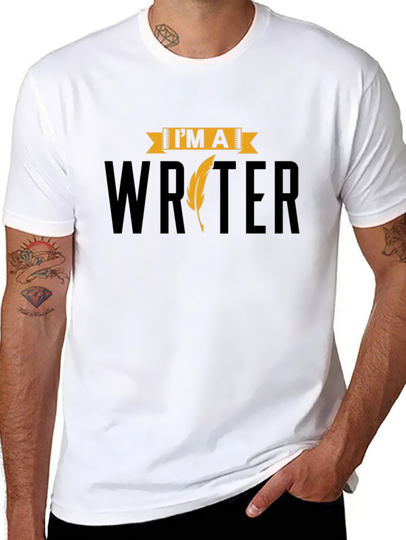Im a Writer T-Shirt - Black Cotton Tee