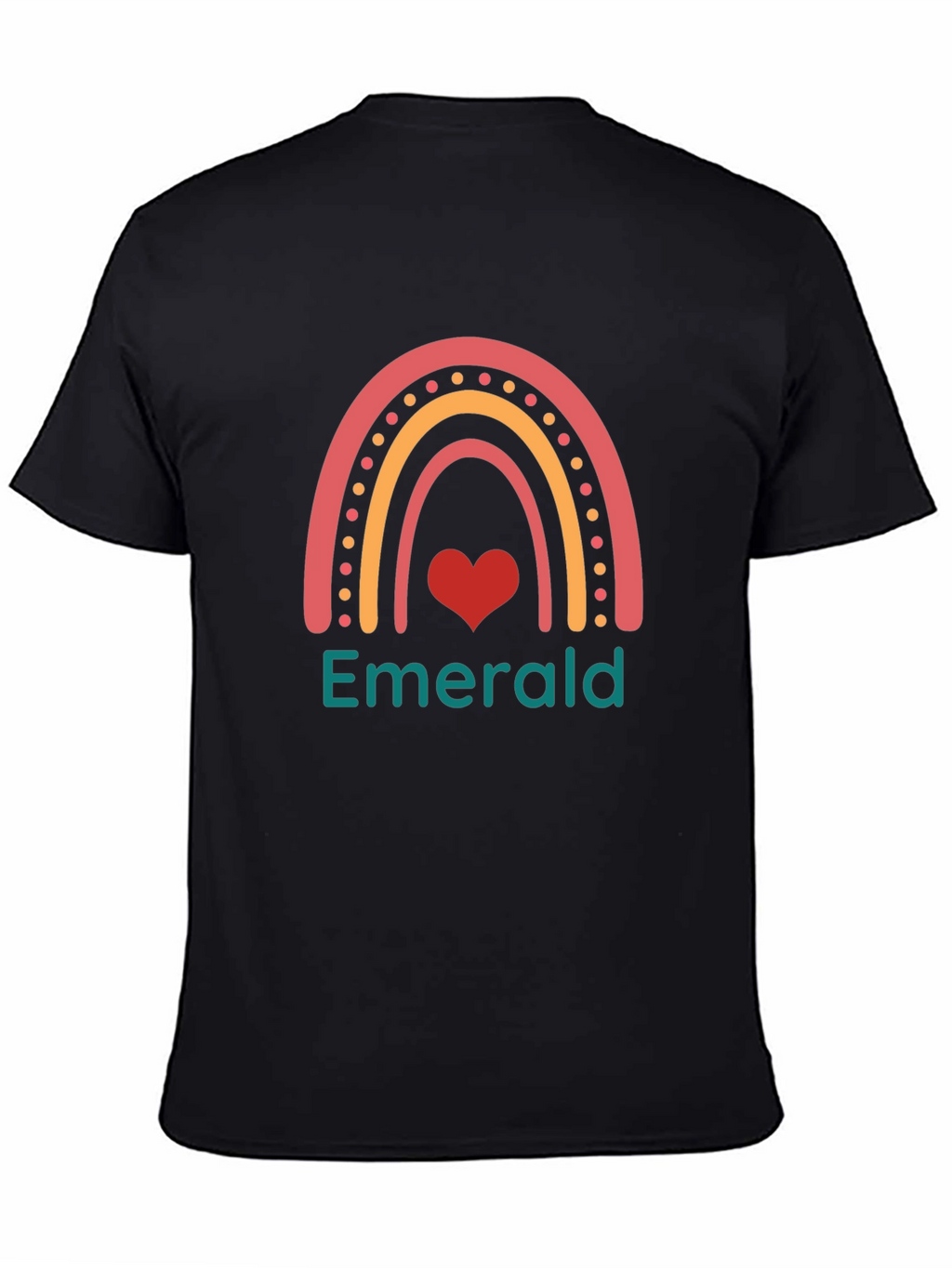 Emerald Heart Rainbow Graphic Tee