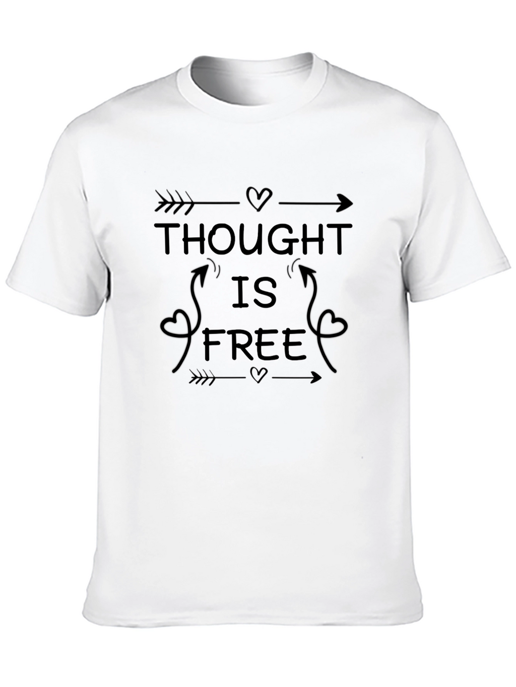 Thought is Free Black Graphic Tee