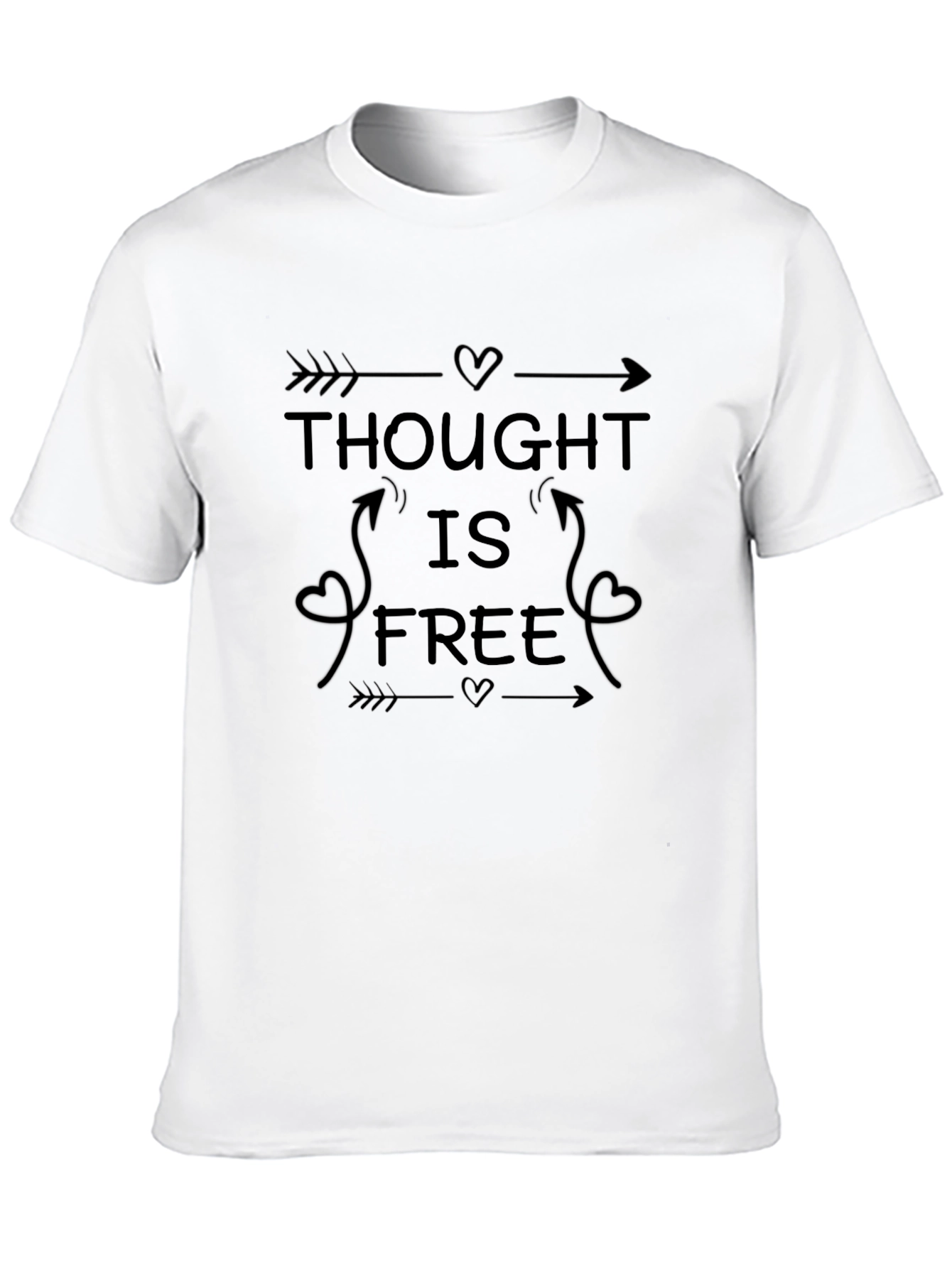 Thought is Free Black Graphic Tee