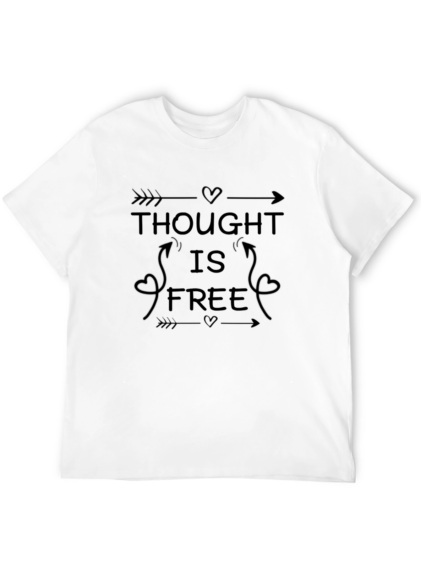 Thought is Free Black Graphic Tee