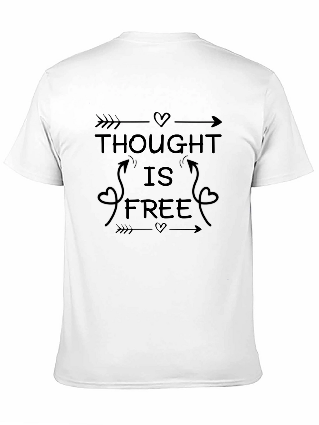 Thought is Free Black Graphic Tee