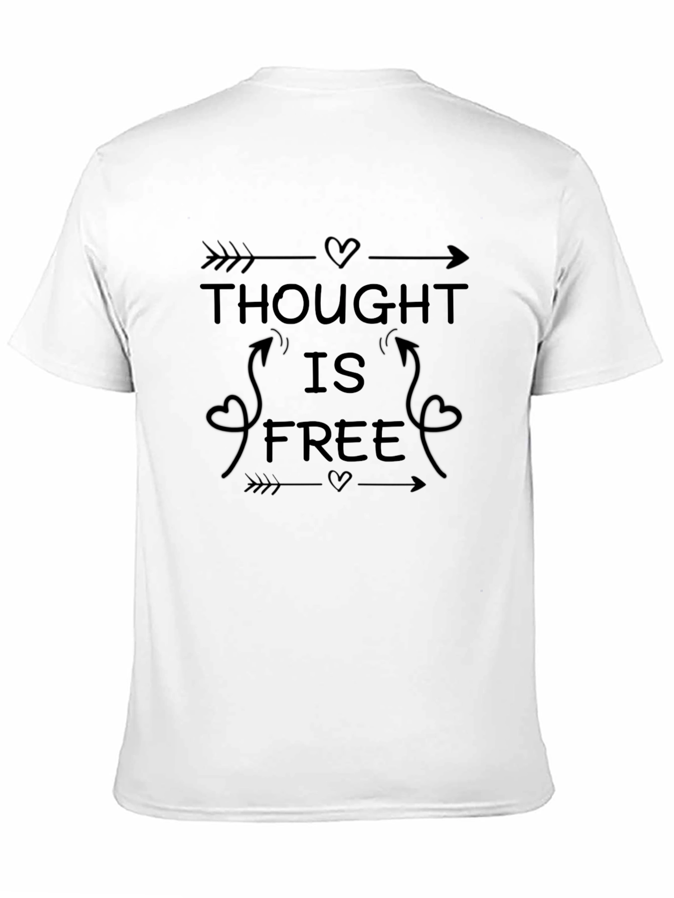 Thought is Free Black Graphic Tee