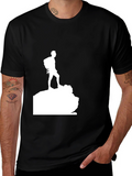Hiking Silhouette Graphic Tee - Black