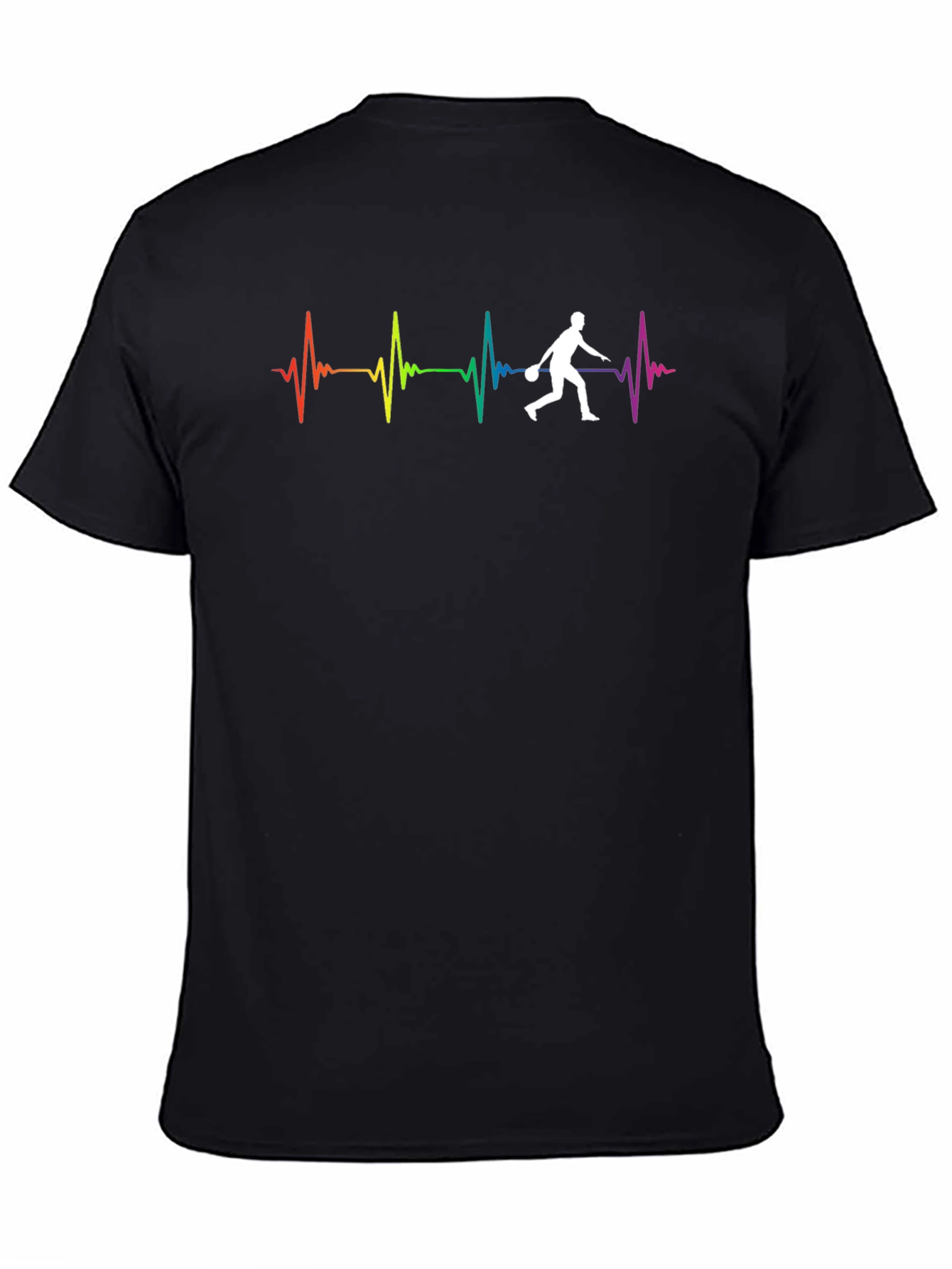 Bowling Heartbeat T-Shirt - Colorful Graphic Tee