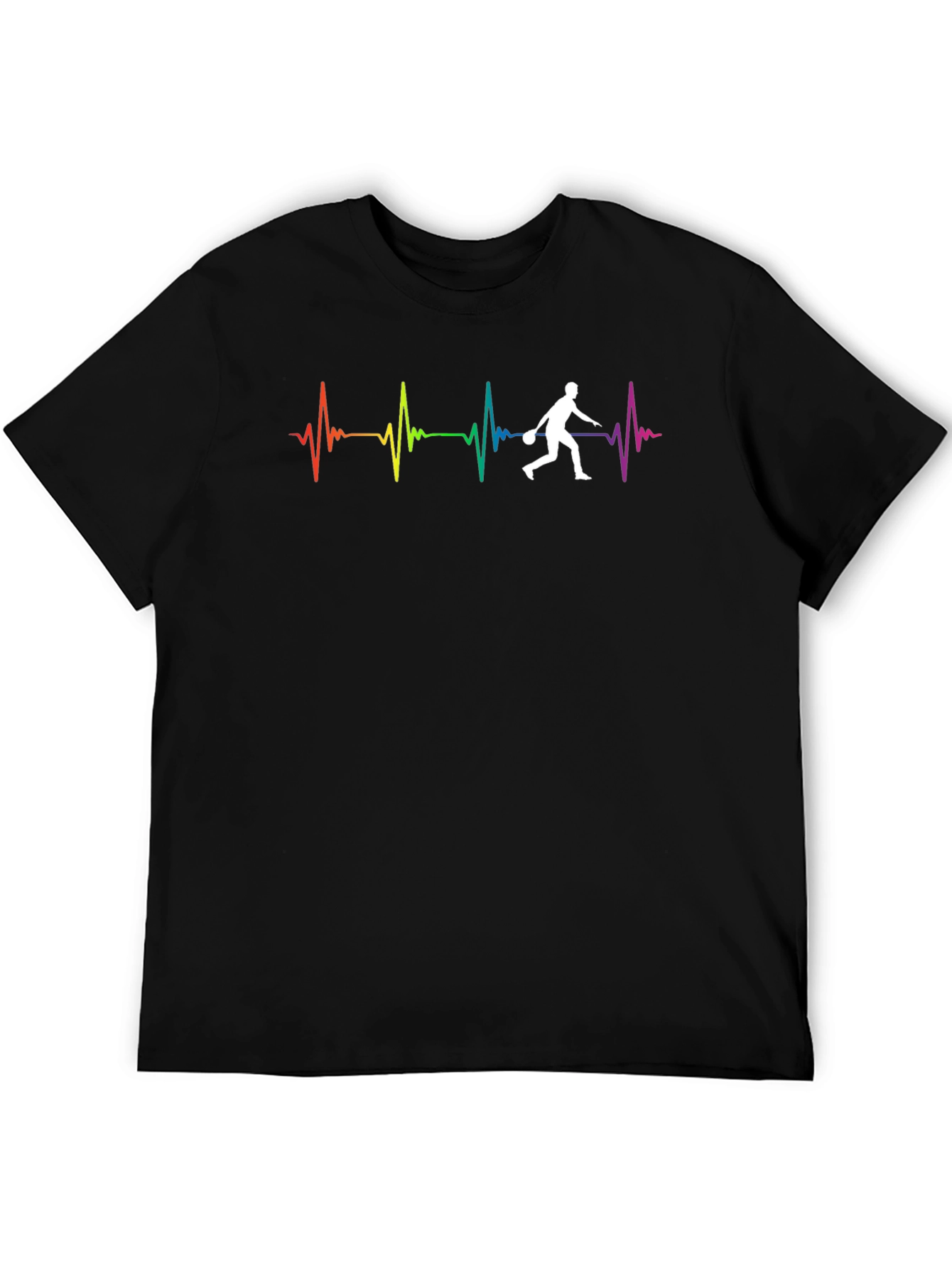 Bowling Heartbeat T-Shirt - Colorful Graphic Tee