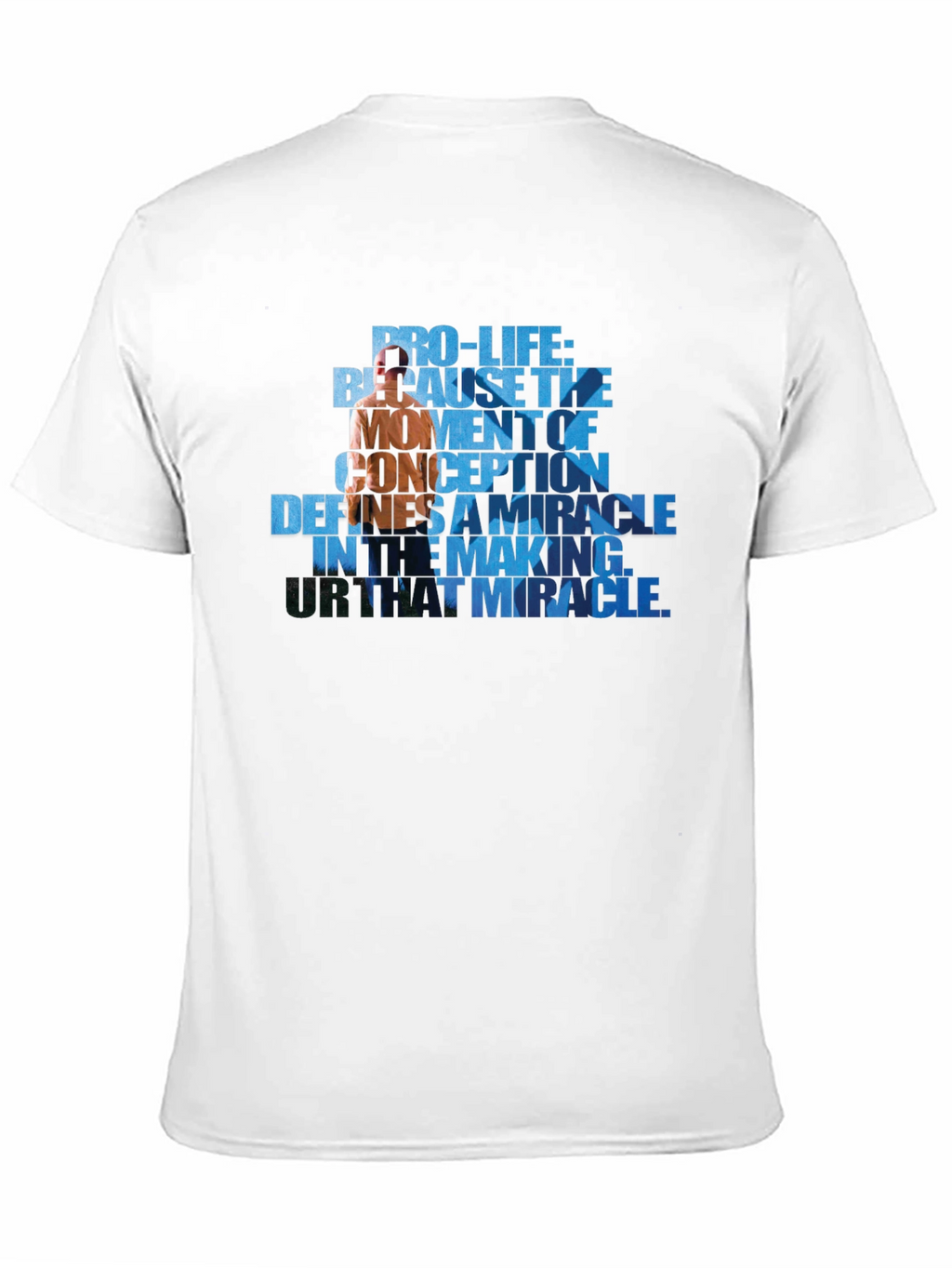 Pro-Life Graphic Tee - Because The Moment of Conception