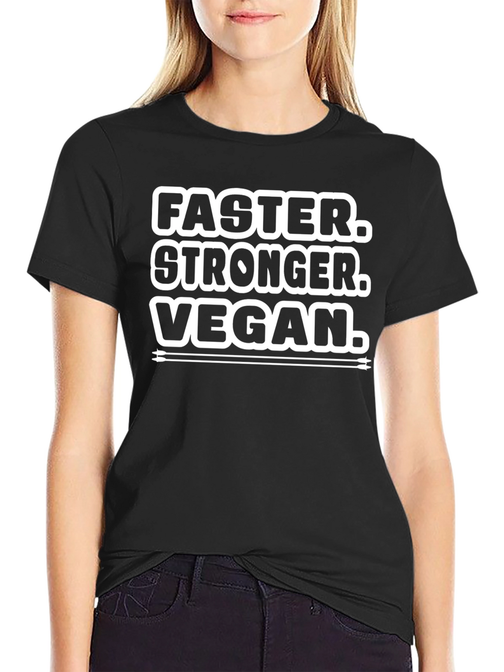 Vegan Lifestyle T-Shirt - Faster Stronger Vegan!
