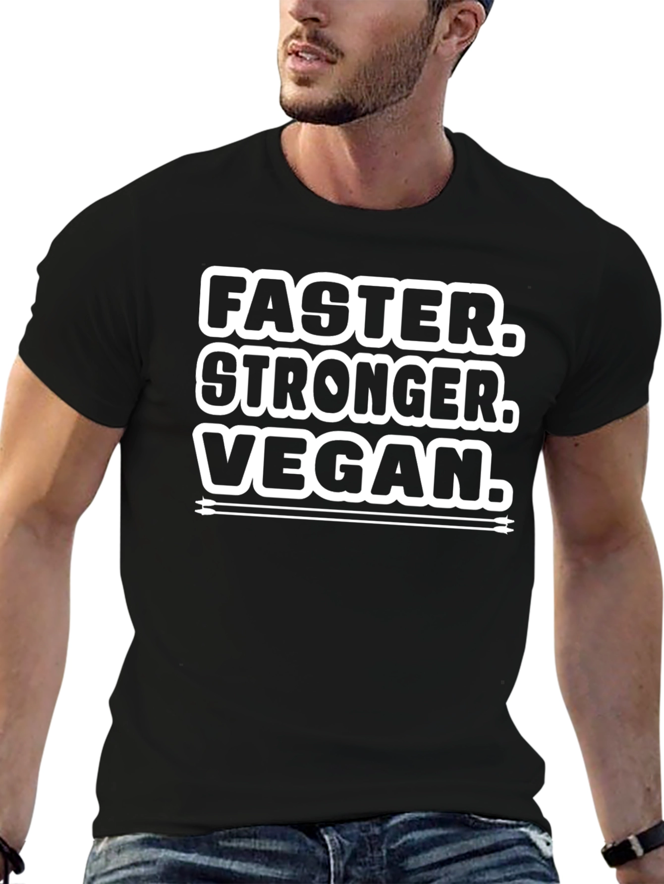 Vegan Lifestyle T-Shirt - Faster Stronger Vegan!