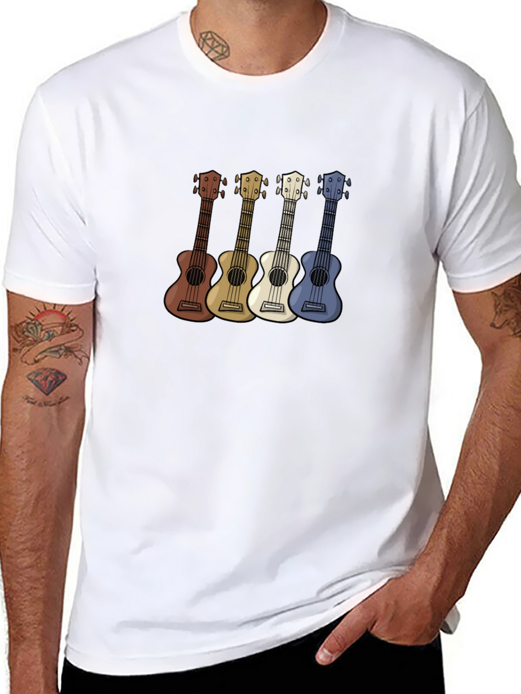 Ukulele T-Shirt - Retro Band Tee