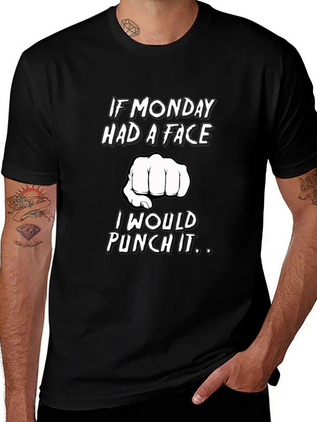 Monday Punch Black T-Shirt