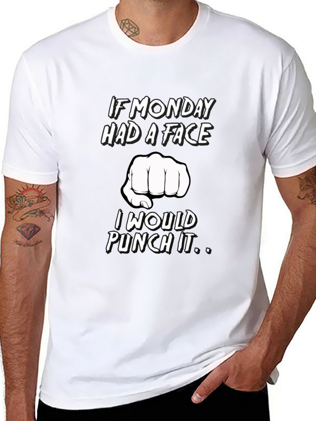 Monday Punch Black T-Shirt