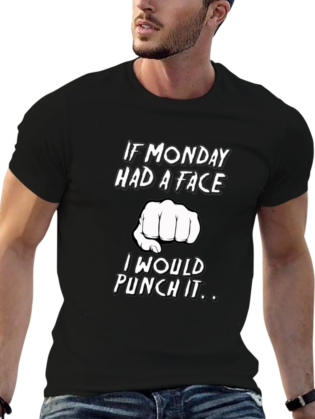Monday Punch Black T-Shirt