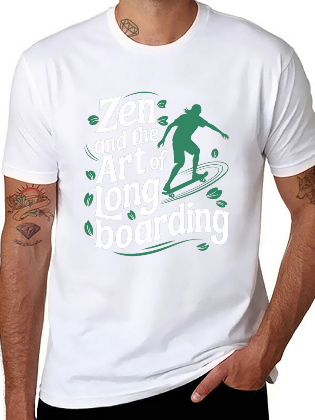 Zen & the Art of Longboarding Graphic T-Shirt