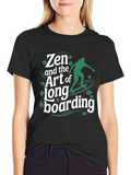 Zen & the Art of Longboarding Graphic T-Shirt