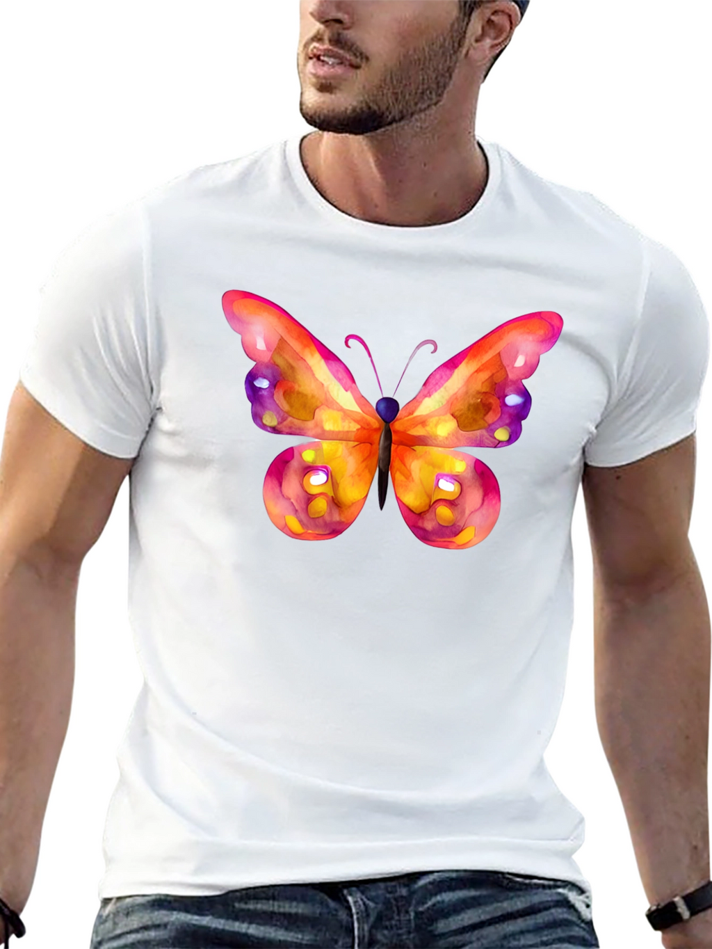 Butterfly Graphic Tee - Black
