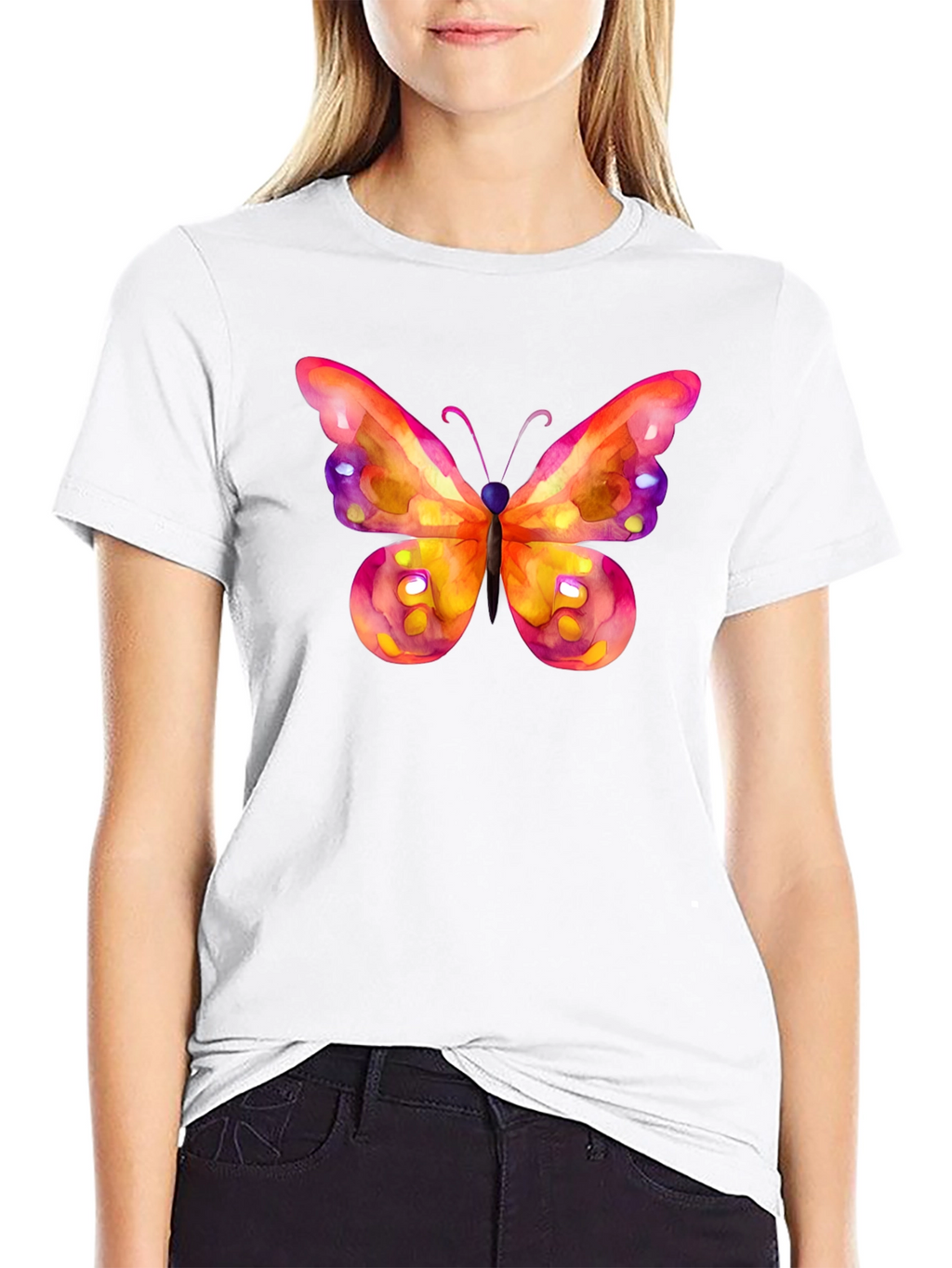 Butterfly Graphic Tee - Black