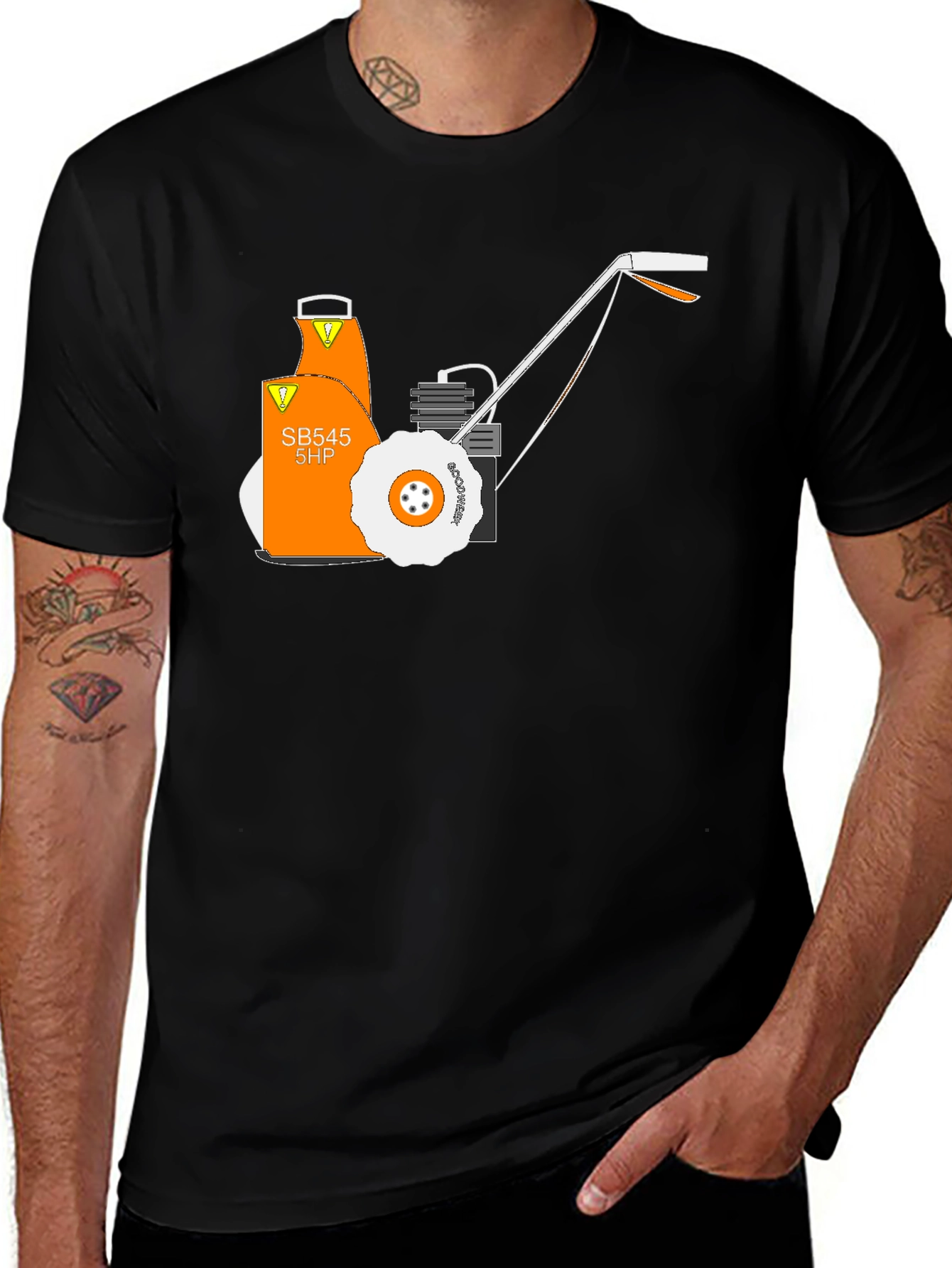 Unique Graphic Tee - SB545 5HP Design