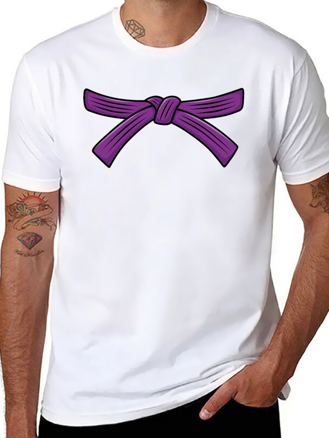 Purple Belt Graphic Tee - Martial Arts Style