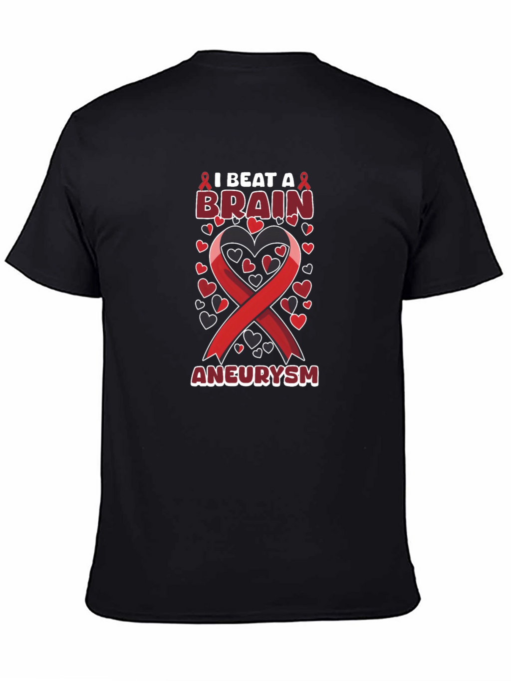 I Beat A Brain Aneurysm Ribbon T-Shirt
