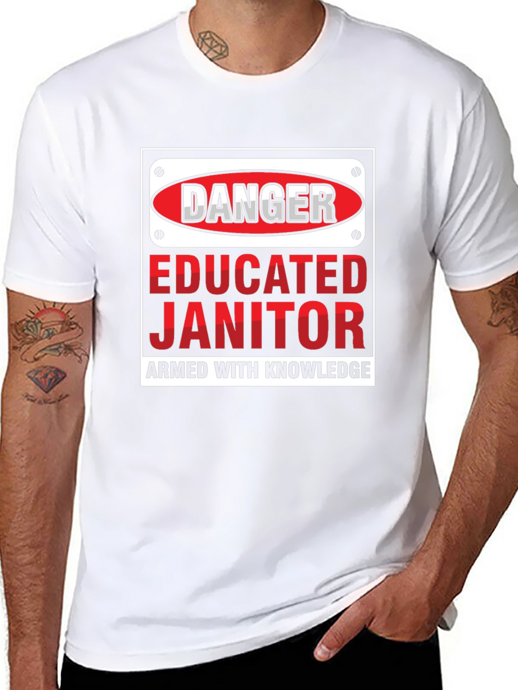 Danger Educated Janitor Graphic Tee