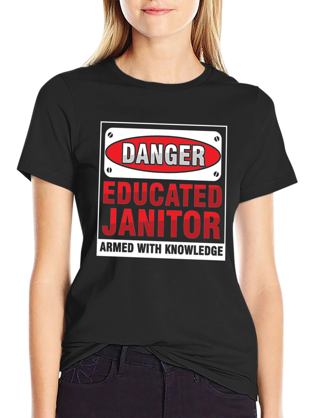 Danger Educated Janitor Graphic Tee