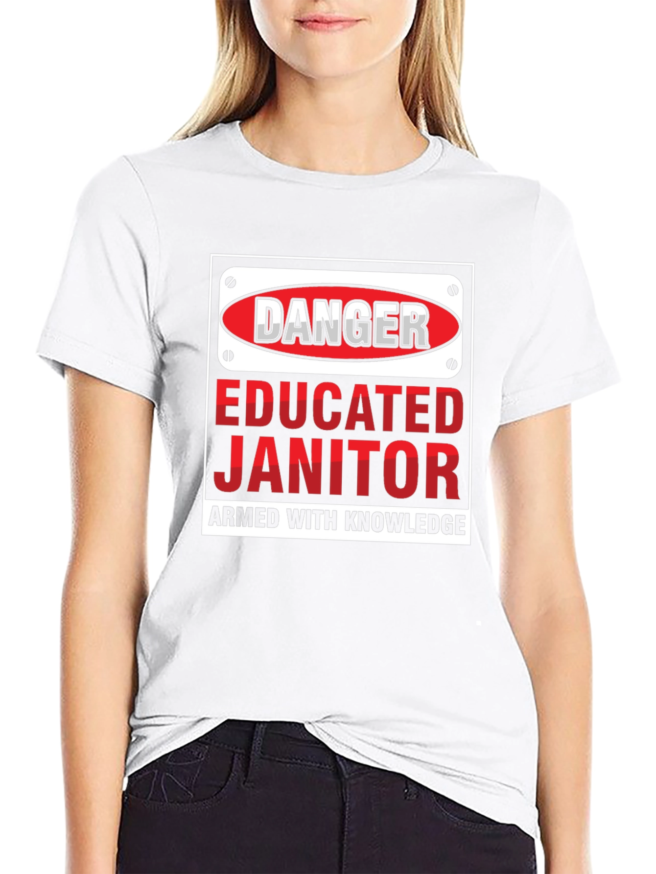 Danger Educated Janitor Graphic Tee