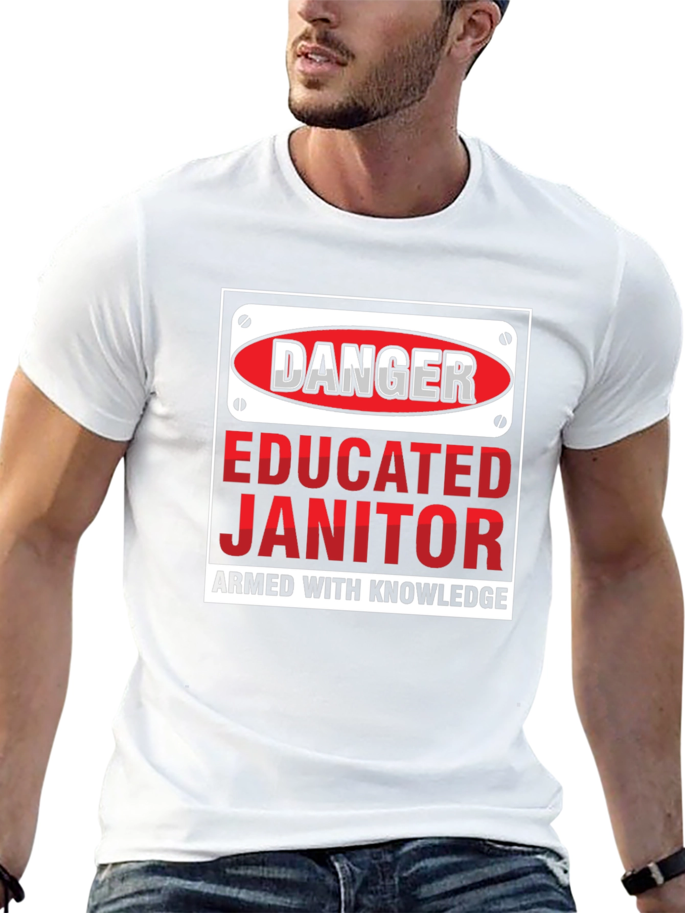 Danger Educated Janitor Graphic Tee