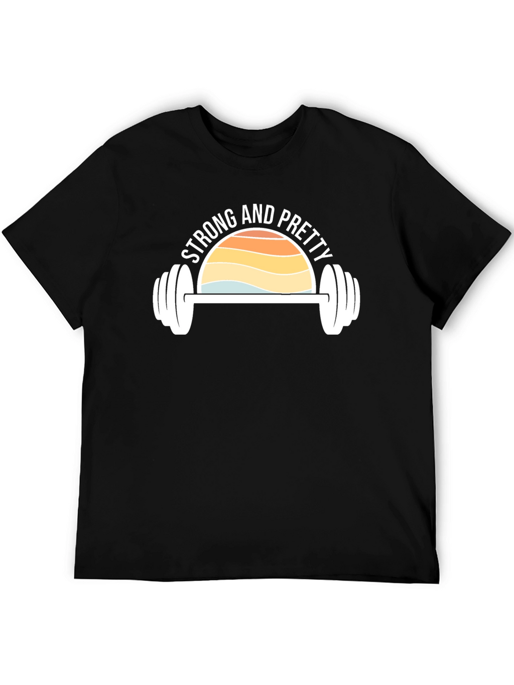 Strong & Pretty Graphic Tee - Fitness Motivation
