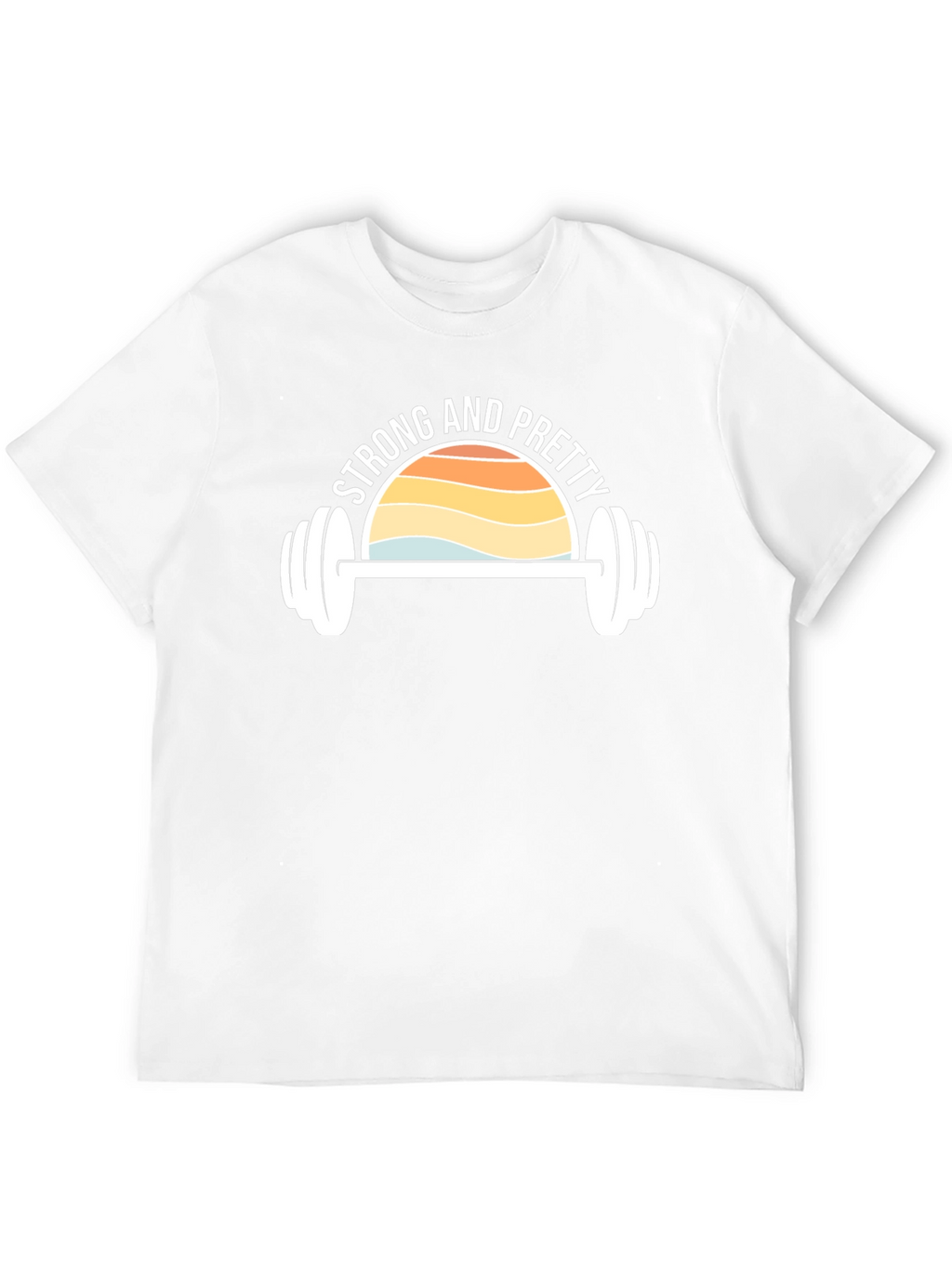Strong & Pretty Graphic Tee - Fitness Motivation