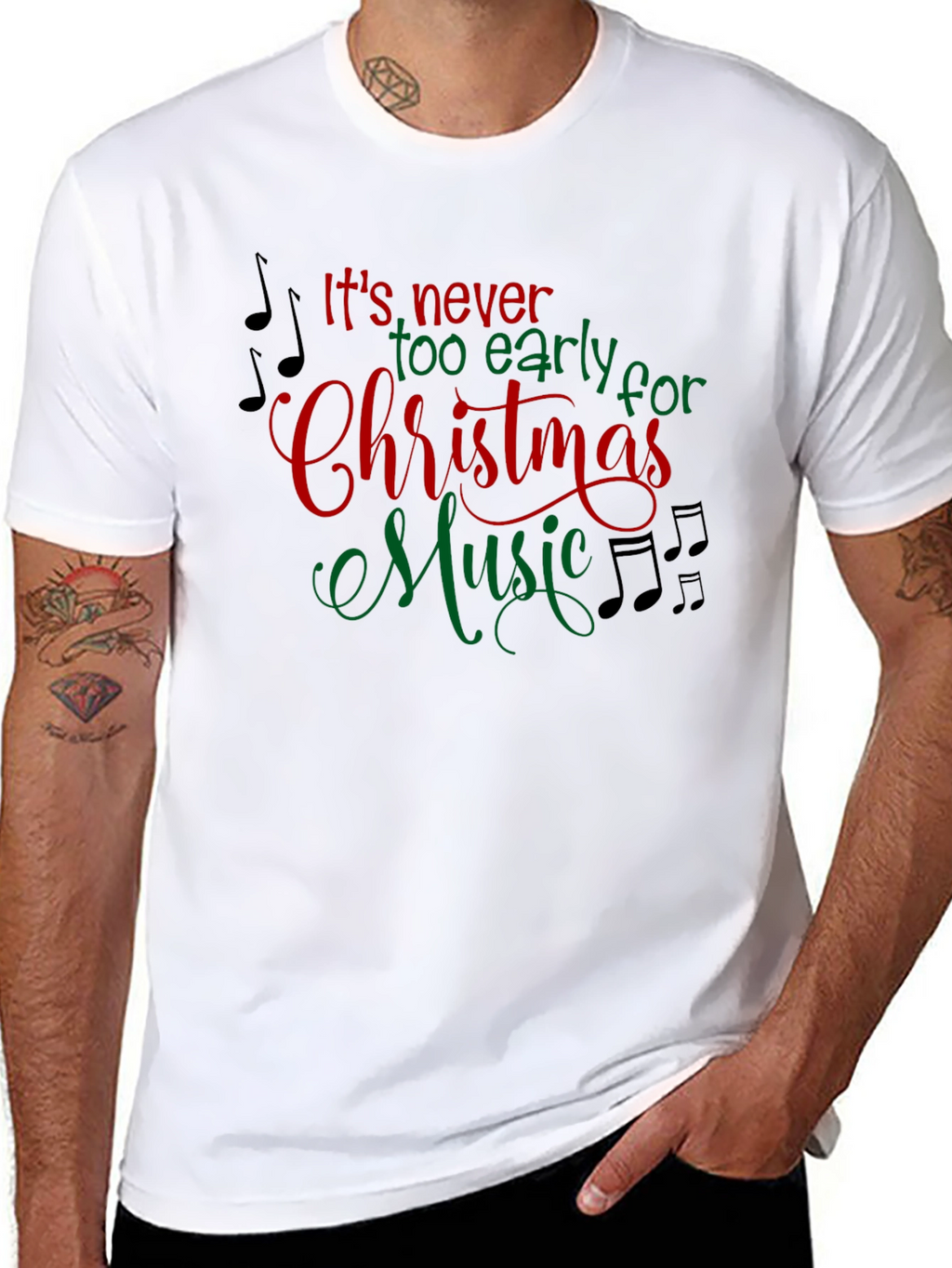Its Never Too Early Christmas Music T-Shirt