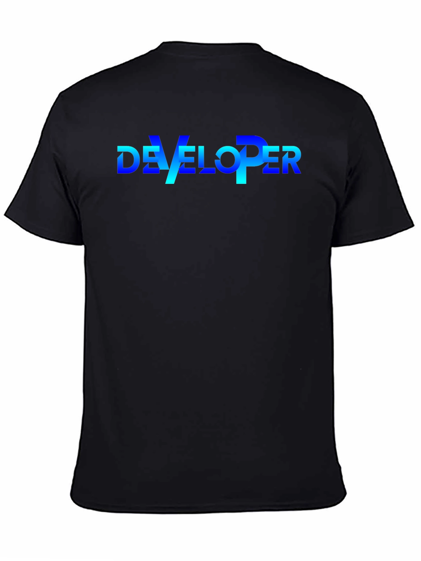 Developer T-Shirt - Gradient Text Design