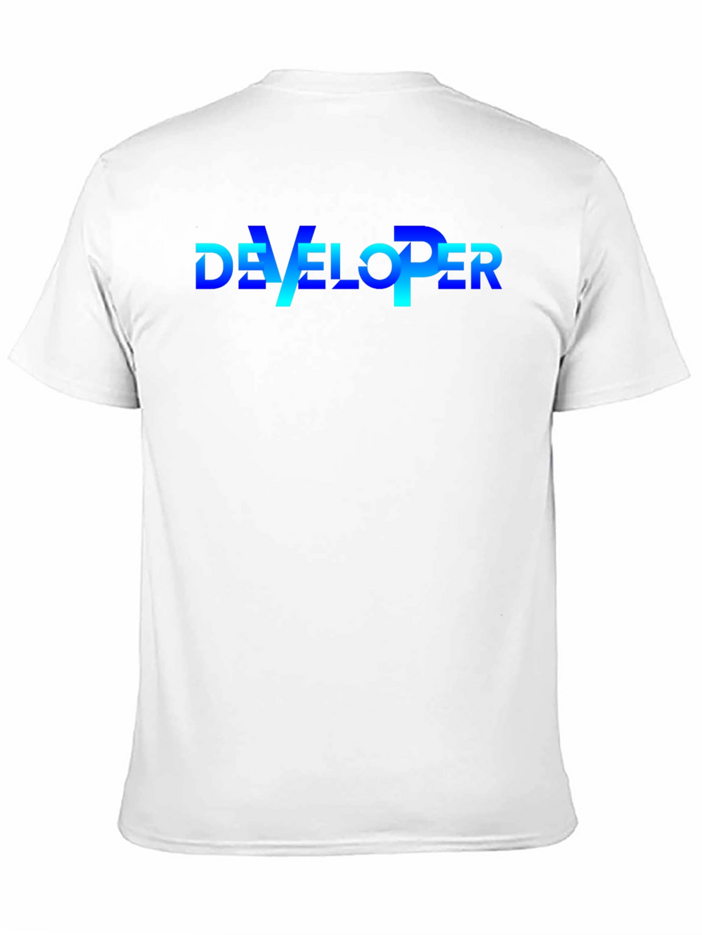 Developer T-Shirt - Gradient Text Design