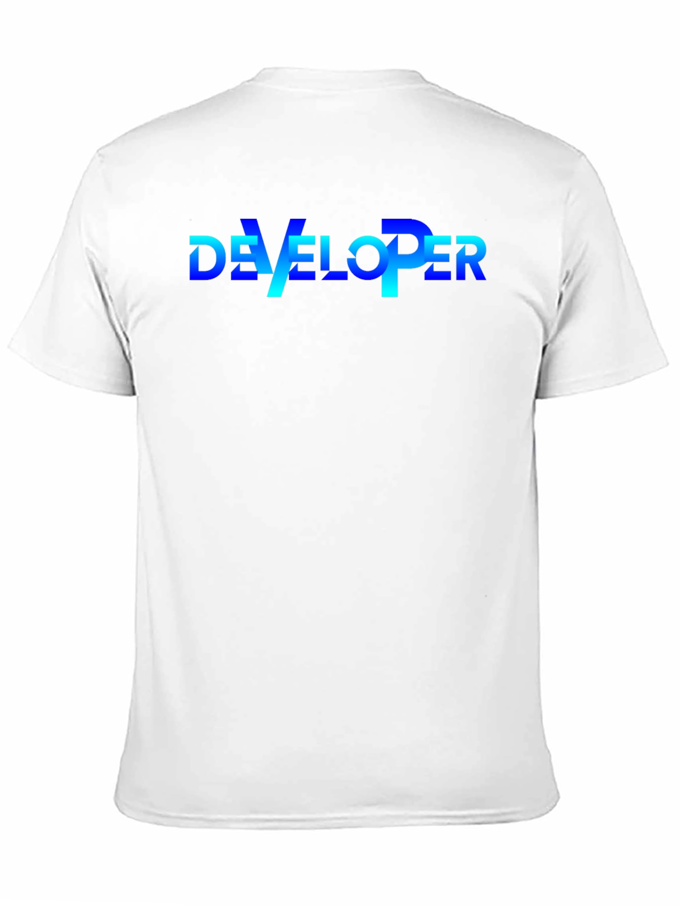 Developer T-Shirt - Gradient Text Design