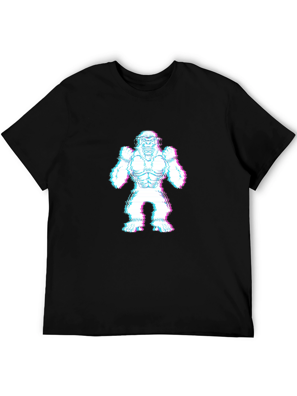 Glitch Gorilla Black T-Shirt
