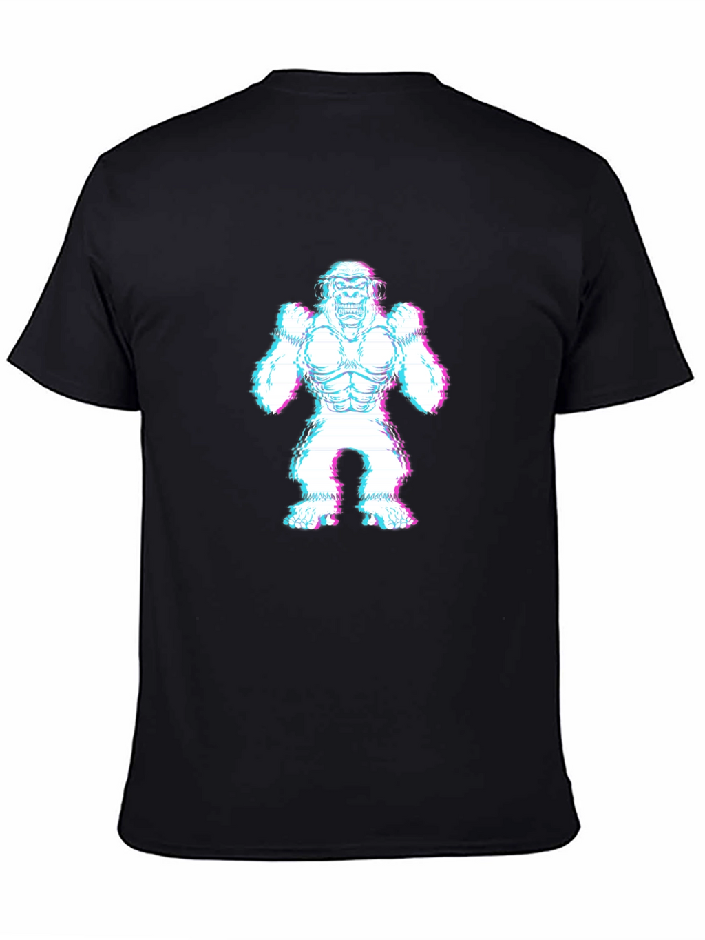 Glitch Gorilla Black T-Shirt