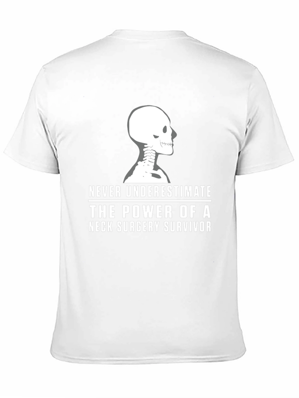 Neck Surgery Survivor T-Shirt - Skeleton Design