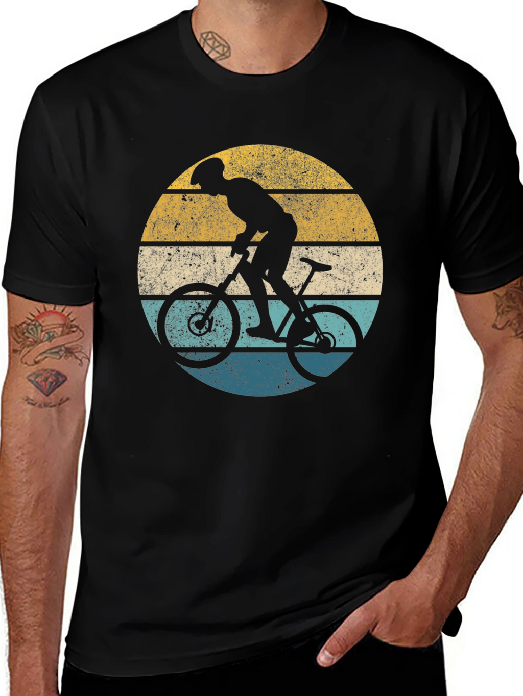 Retro Mountain Biker Graphic Tee