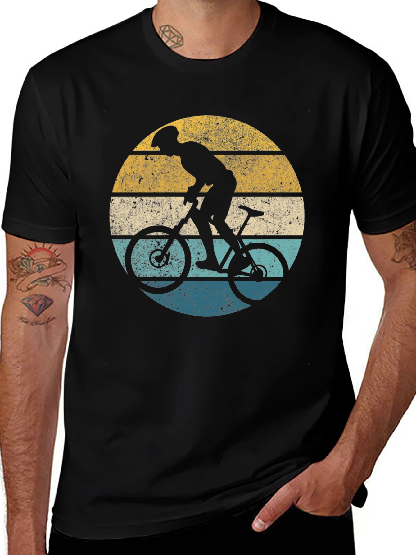 Retro Mountain Biker Graphic Tee