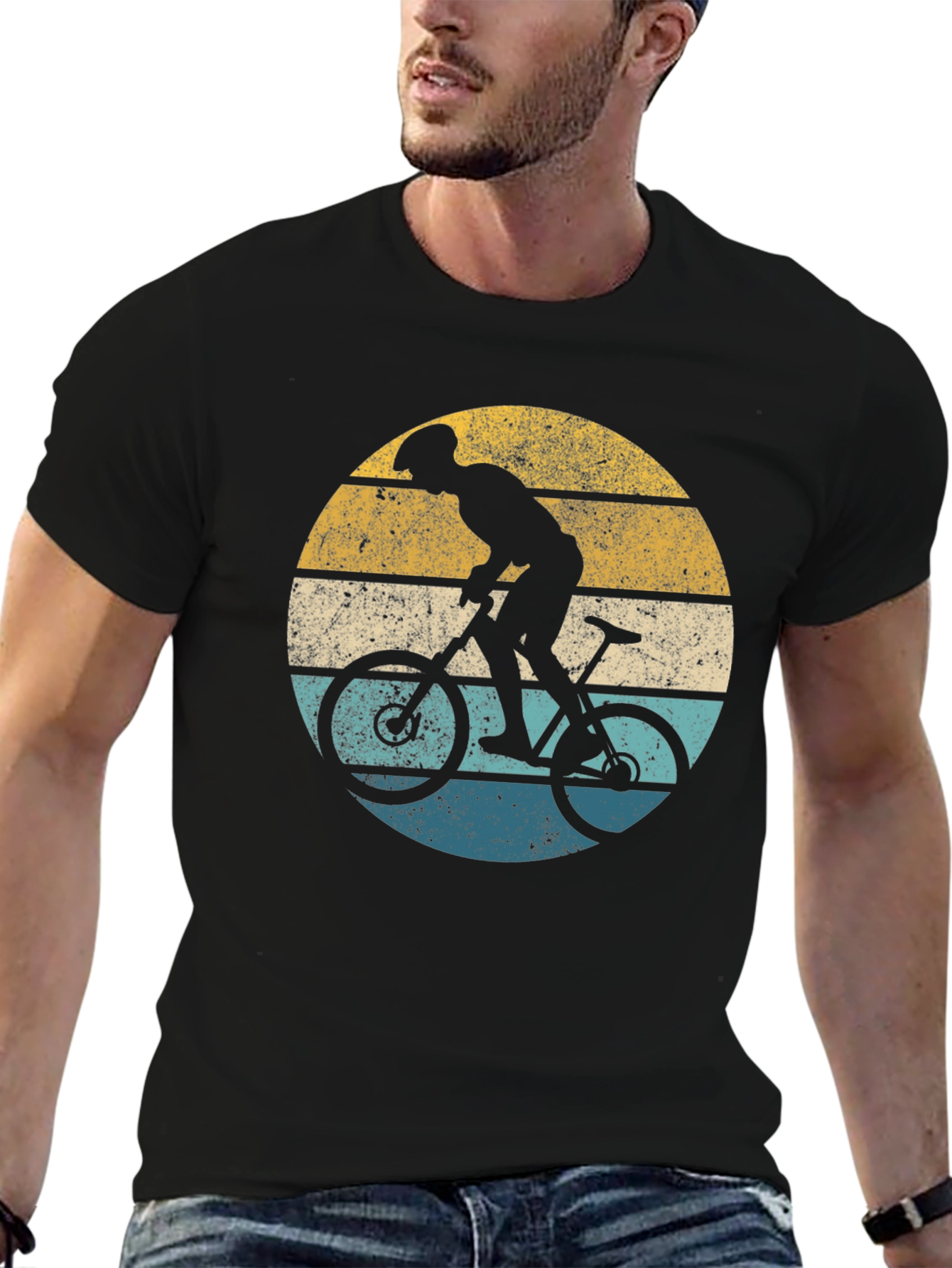 Retro Mountain Biker Graphic Tee