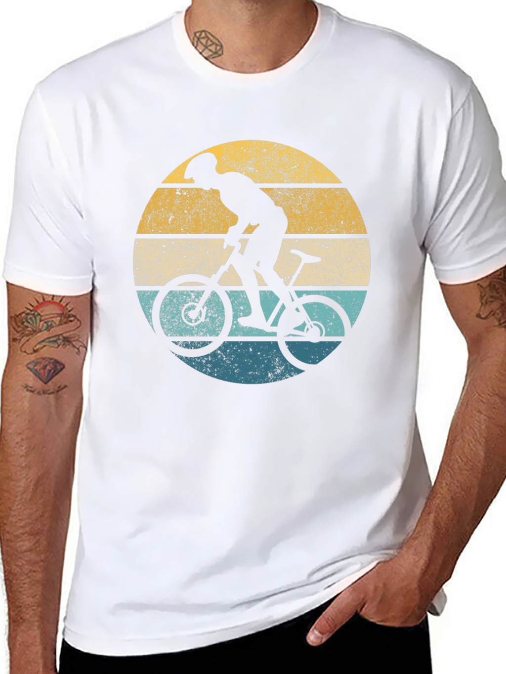 Retro Mountain Biker Graphic Tee