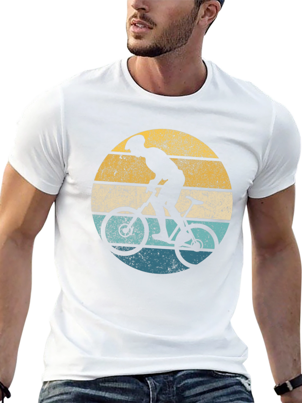 Retro Mountain Biker Graphic Tee