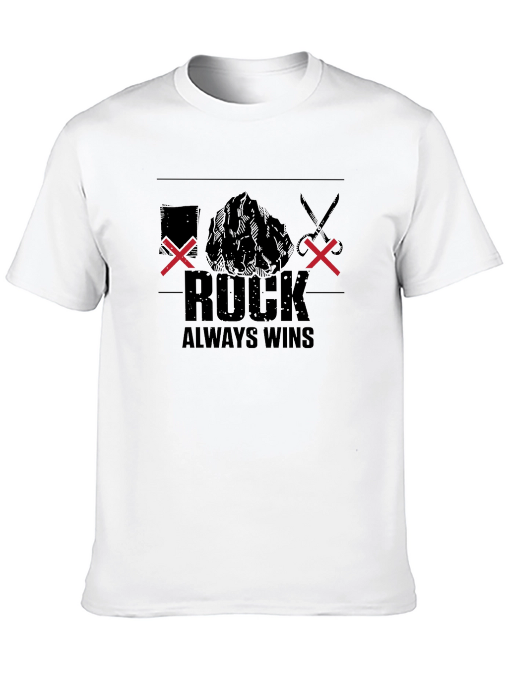 Rock Always Wins Graphic Tee