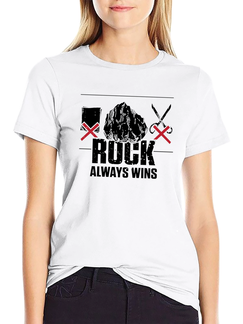 Rock Always Wins Graphic Tee